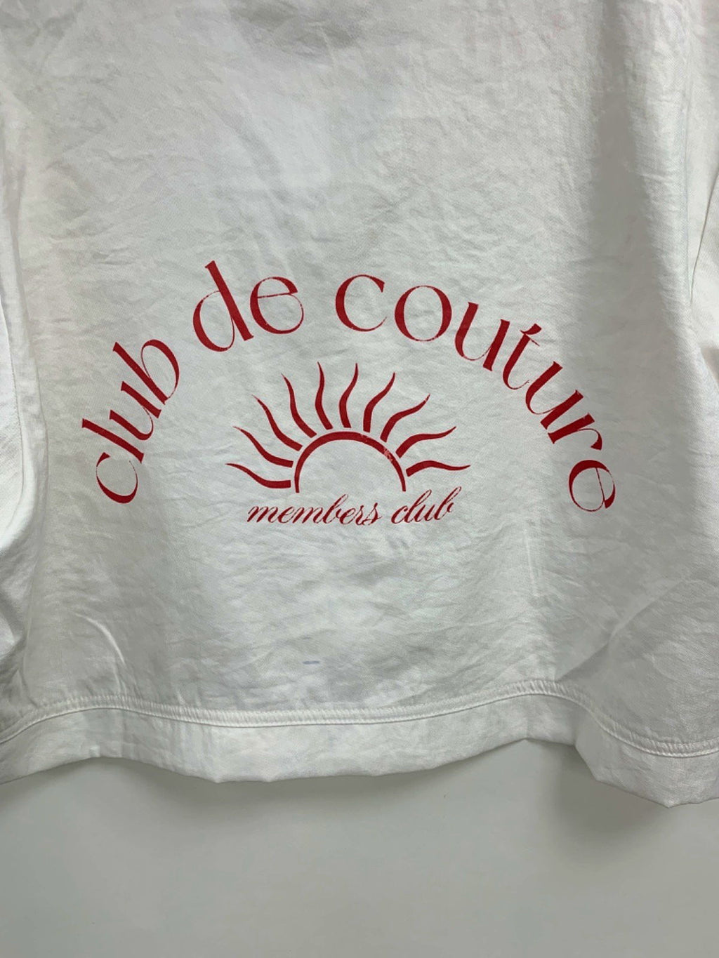 Couture Club White Club de Couture Members Club Cropped Shirt UK 10