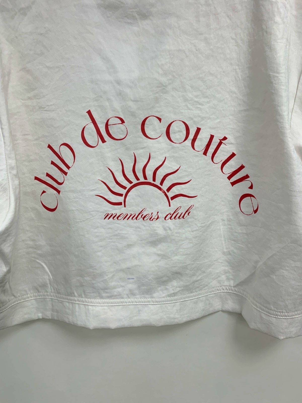 Couture Club White Club de Couture Members Club Cropped Shirt UK 10