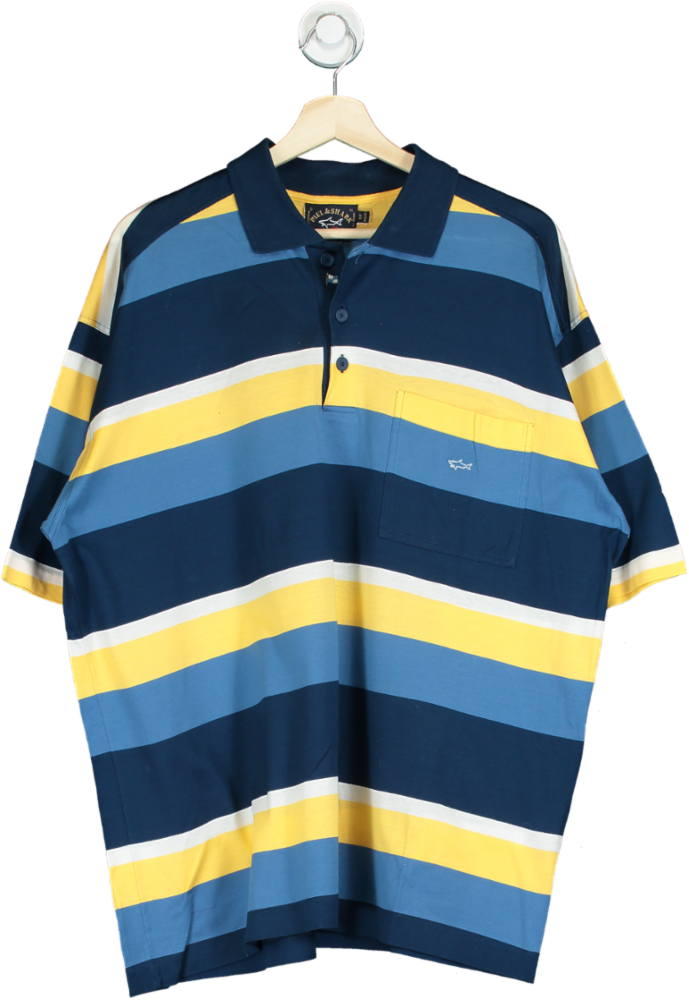 Paul & Shark Multicoloured Striped Polo Shirt UK XL