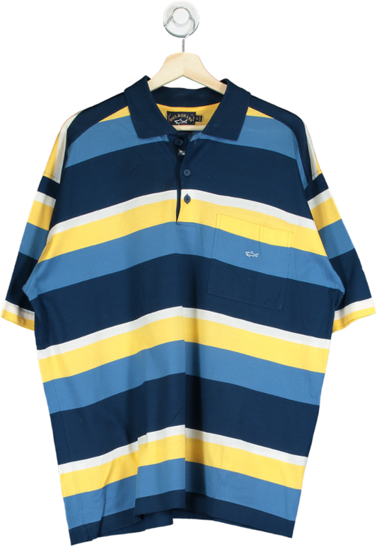 Paul & Shark Multicoloured Striped Polo Shirt UK XL