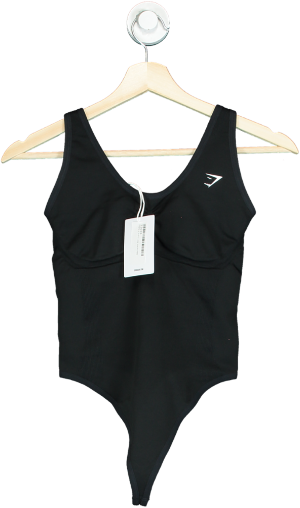 Gymshark Black Lift Contour Seamless Bodysuit UK XS