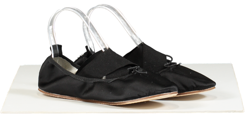 Repetto Black GIANNA BALLET FLATS - SATIN  UK 6 EU 39 👠