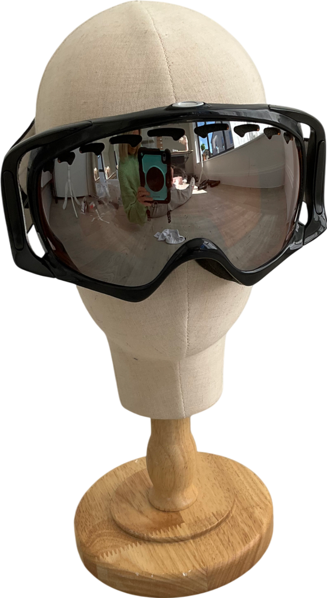 Oakley Black 02-850j Unisex Adult Crowbar Polarized Rectangular Plutonite Snow Goggles One Size