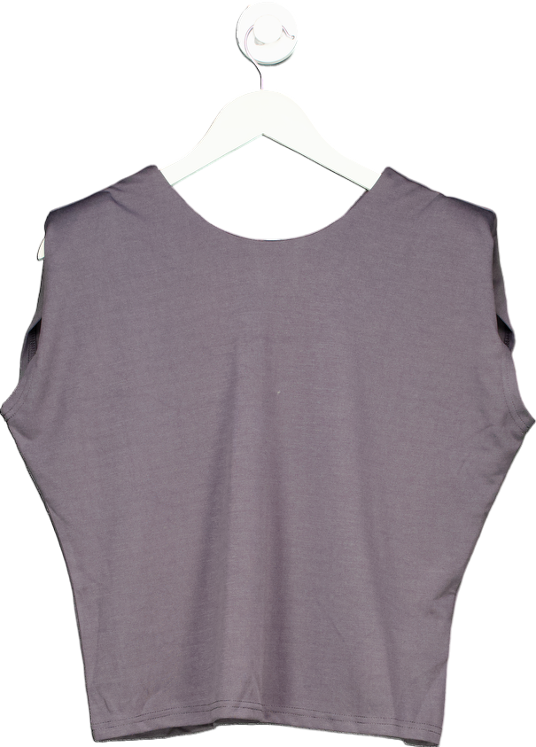 Dazy Grey Sleeveless Top UK S