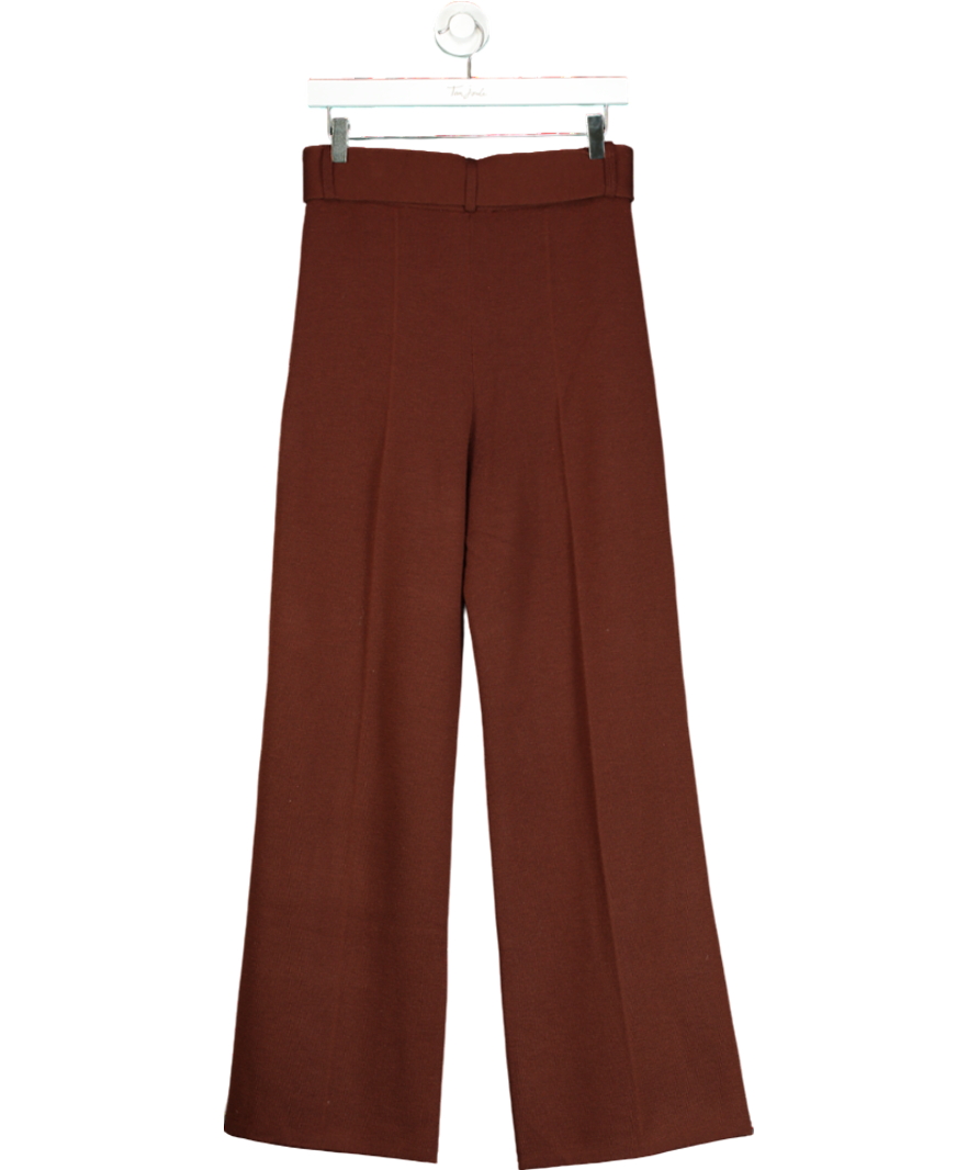 Sezane Brown Marius Trouser UK M