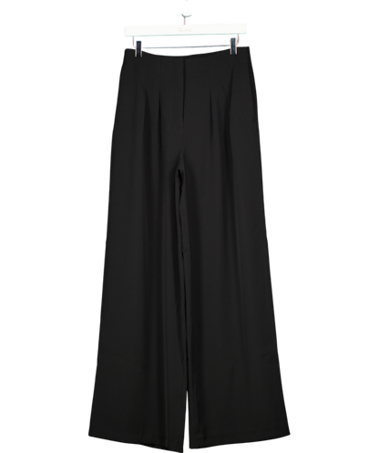 French Connection Black Wide Leg Pleated Trousers UK 10