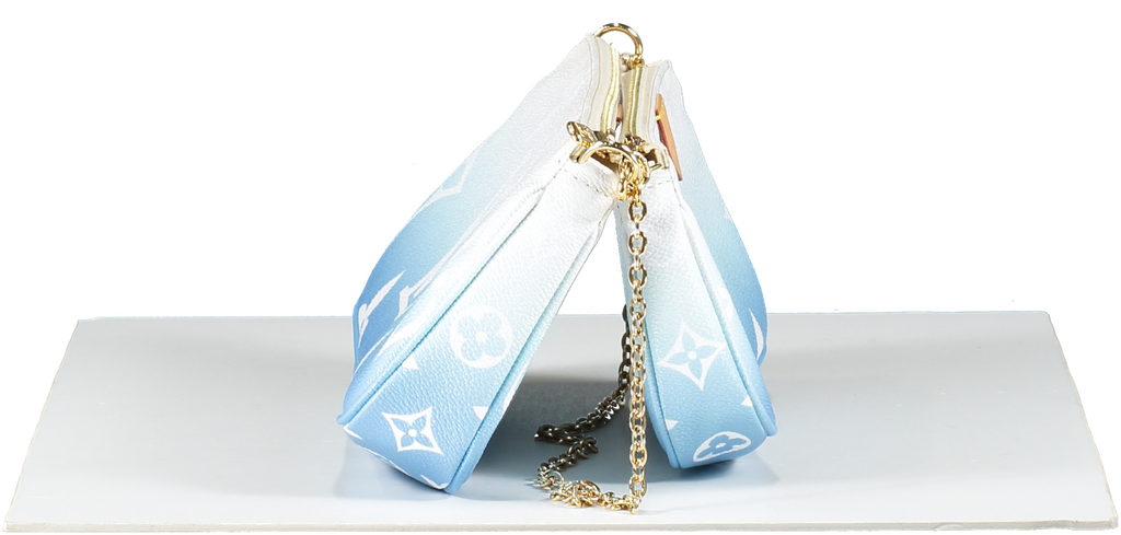 Louis Vuitton Ltd.Edition Blue Multi Pochette, Pool Ombre Handbag