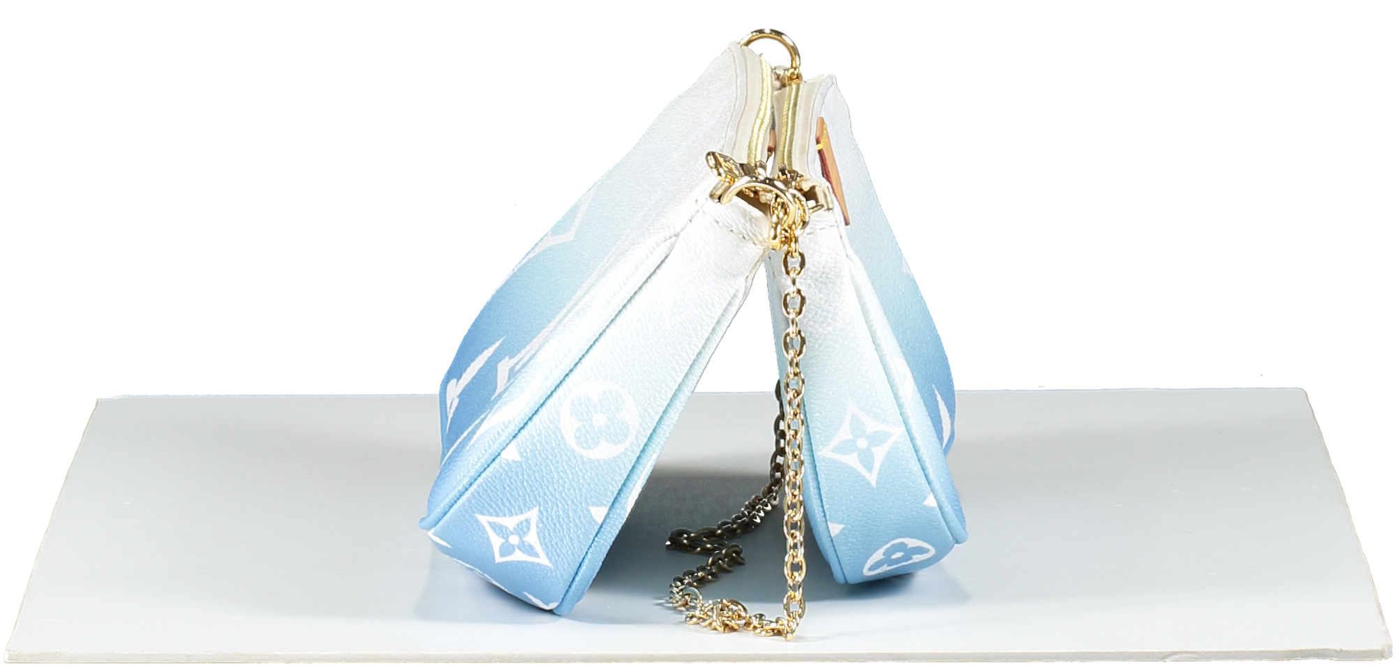 Louis Vuitton Ltd.Edition Blue Multi Pochette, Pool Ombre Handbag