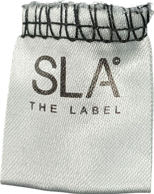 SLA the label Black Logo Hoodie UK S