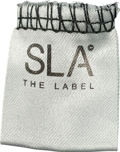 SLA the label Black Logo Hoodie UK S