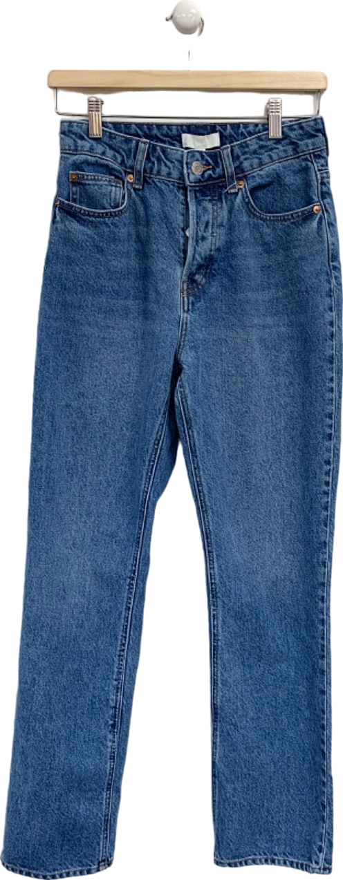 H&M Blue High-Waisted Skinny Jeans UK 8