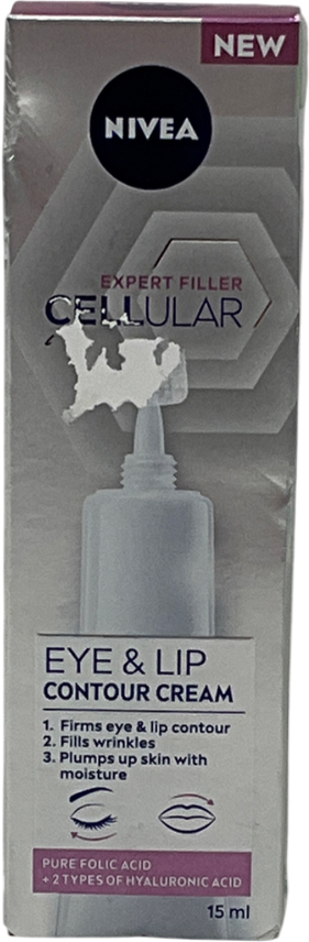 nivea Cellular Expert Filler Hyaluronic Acid Eye & Lip Contour Cream 15ml