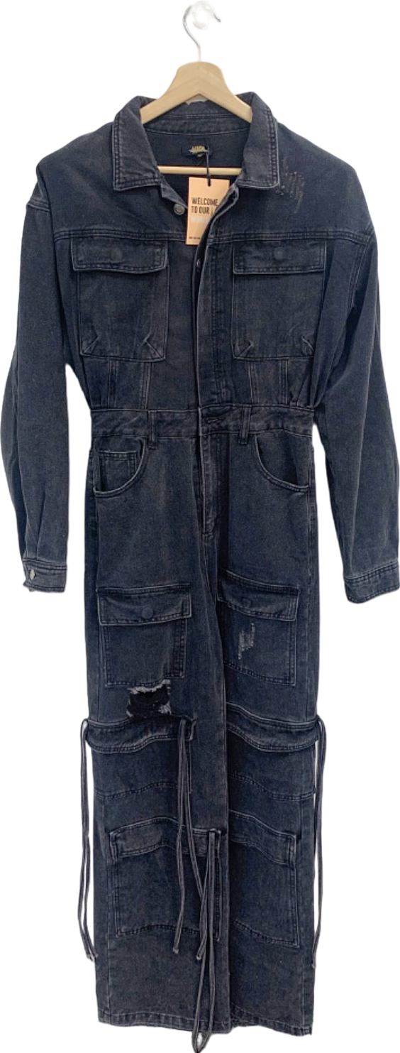 Mars The Label Dark Wash Cargo Boiler Suit UK S