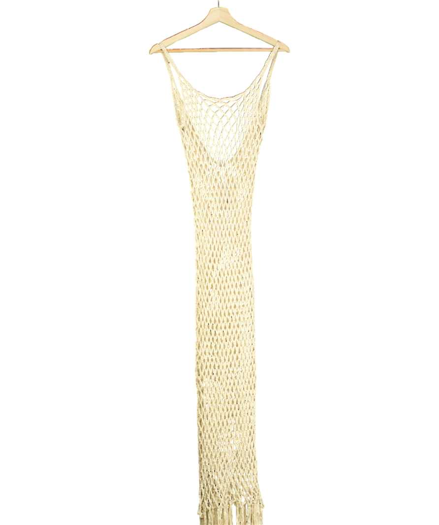 Superdown Beige Open-knit Cover Dress UK XS