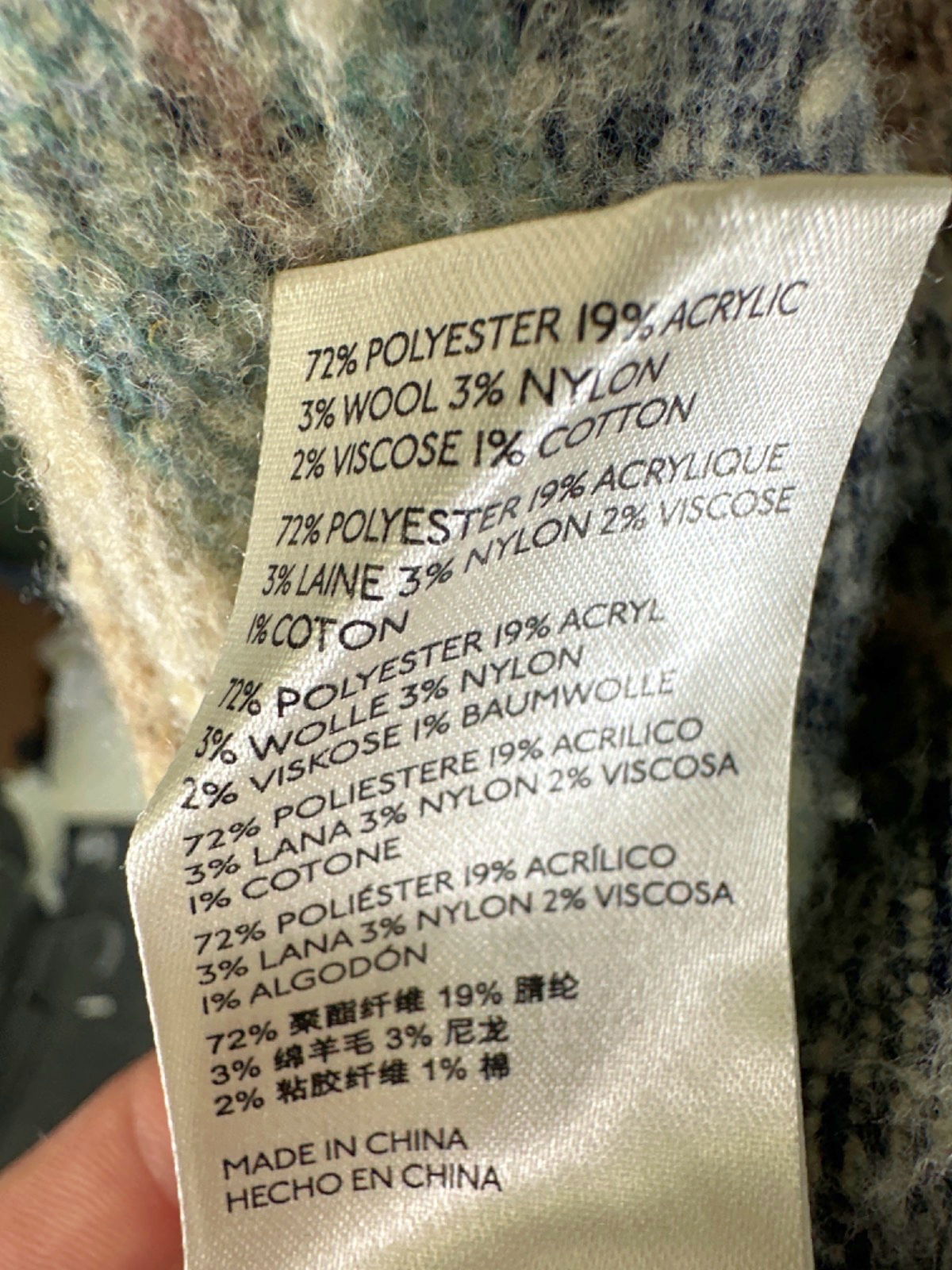 Free People Multicoloured Striped Open Front Cardigan UK XS/S