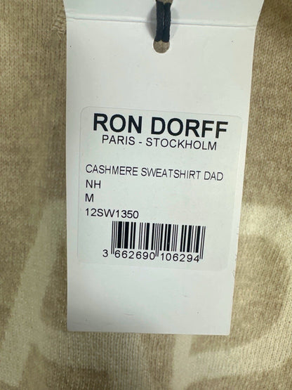 Ron Dorff Beige Luxury 100%Cashmere Jumper "Dad" UK M
