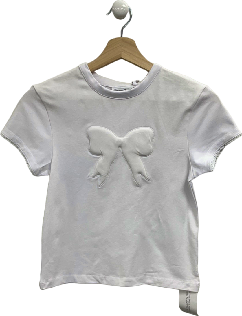 Sisters and Seekers White Lana Baby Tee UK S