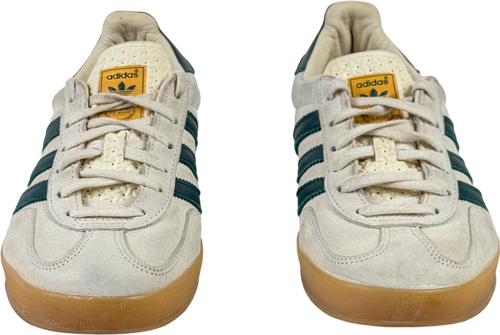 ADIDAS Gazelle Indoor Cream Trainers - White /collegiate Green UK 6 EU 39