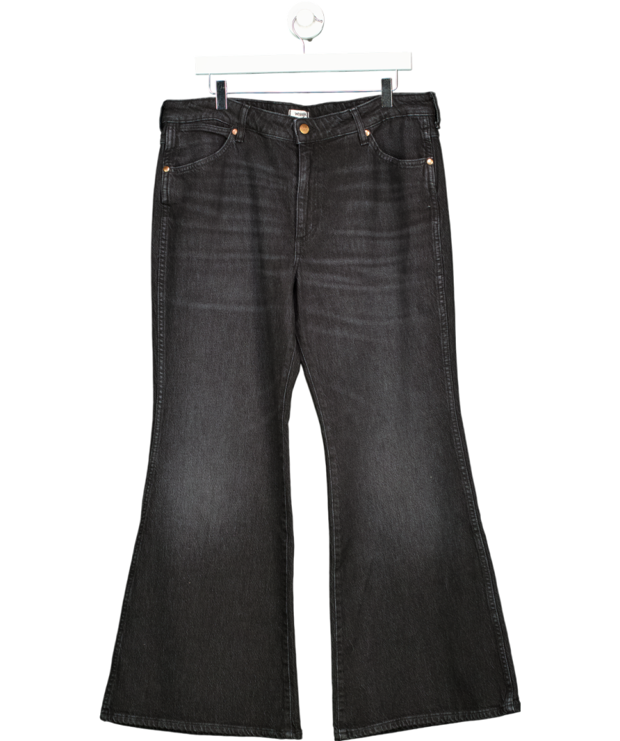 Wrangler Black Wanderer 622 High Rise Flare Jeans W34