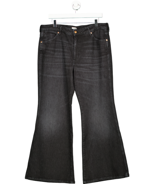 Wrangler Black Wanderer 622 High Rise Flare Jeans W34