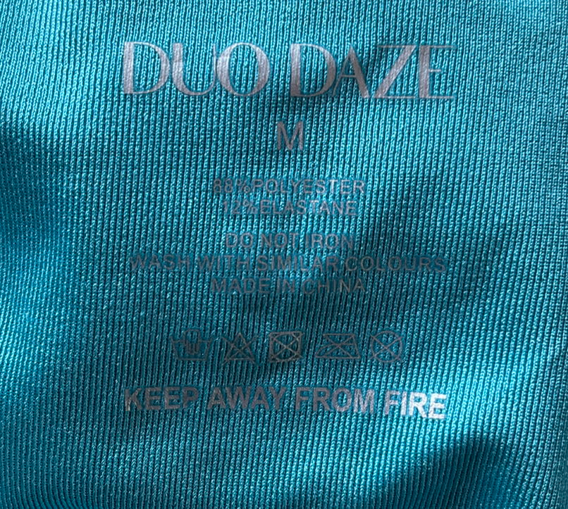 duo daze Blue Diamanté Embellished Turquoise Bikini Bottoms UK M