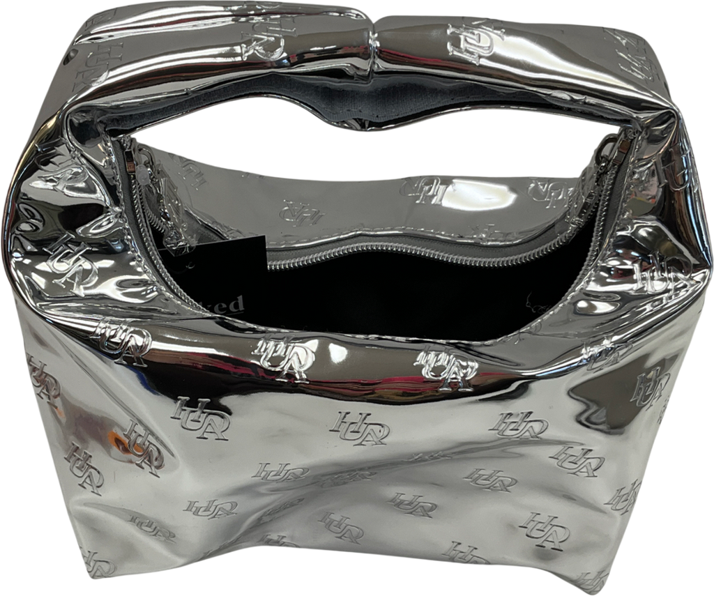 Huda Beauty Metallic Chrome Silver Bag One Size