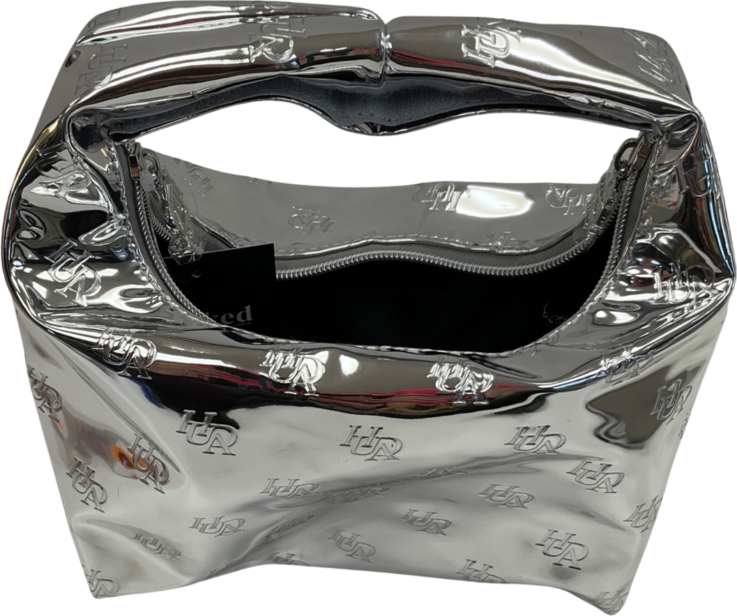 Huda Beauty Metallic Chrome Silver Bag One Size
