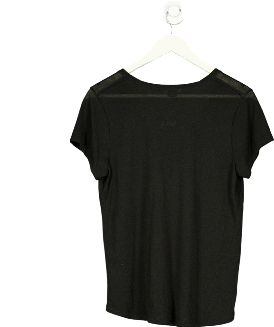 Vince. Black Drop Neck Top UK 12