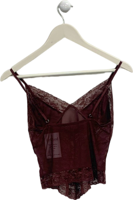 I.AM.GIA Burgundy Lace Camisole Top M
