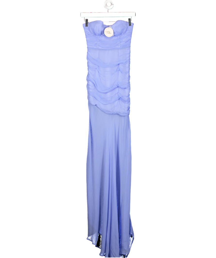 Camila Coelho Purple Loire Maxi Dress Gown UK XXS
