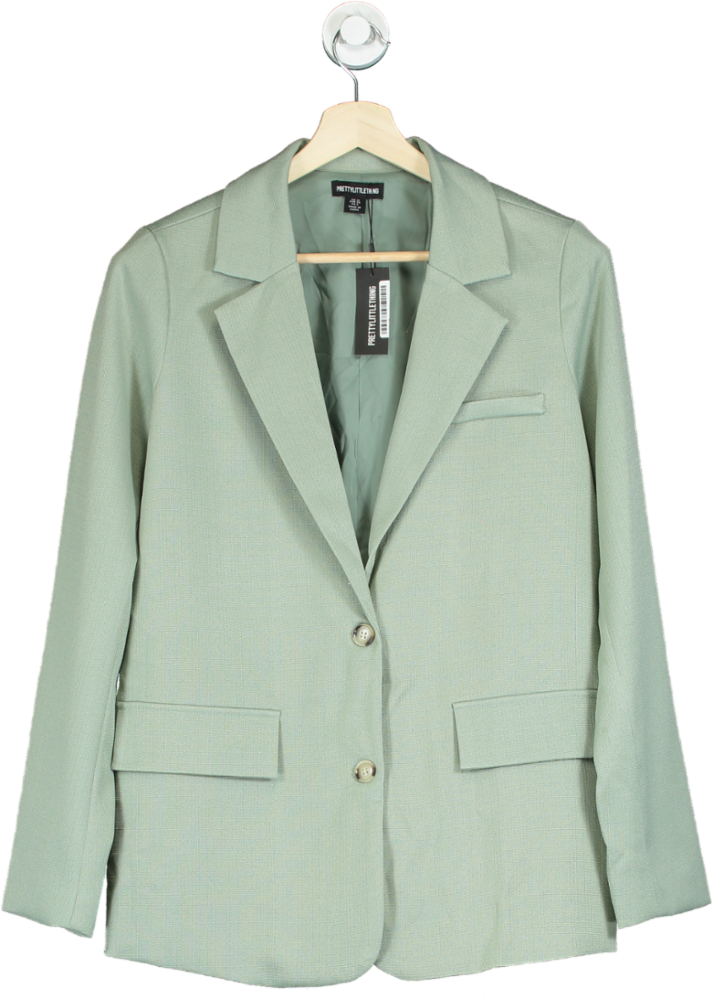 PrettyLittleThing Sage Green Blazer UK 10