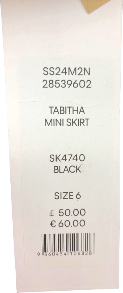 Forever New Black Tabitha Mini Skirt UK Size 6