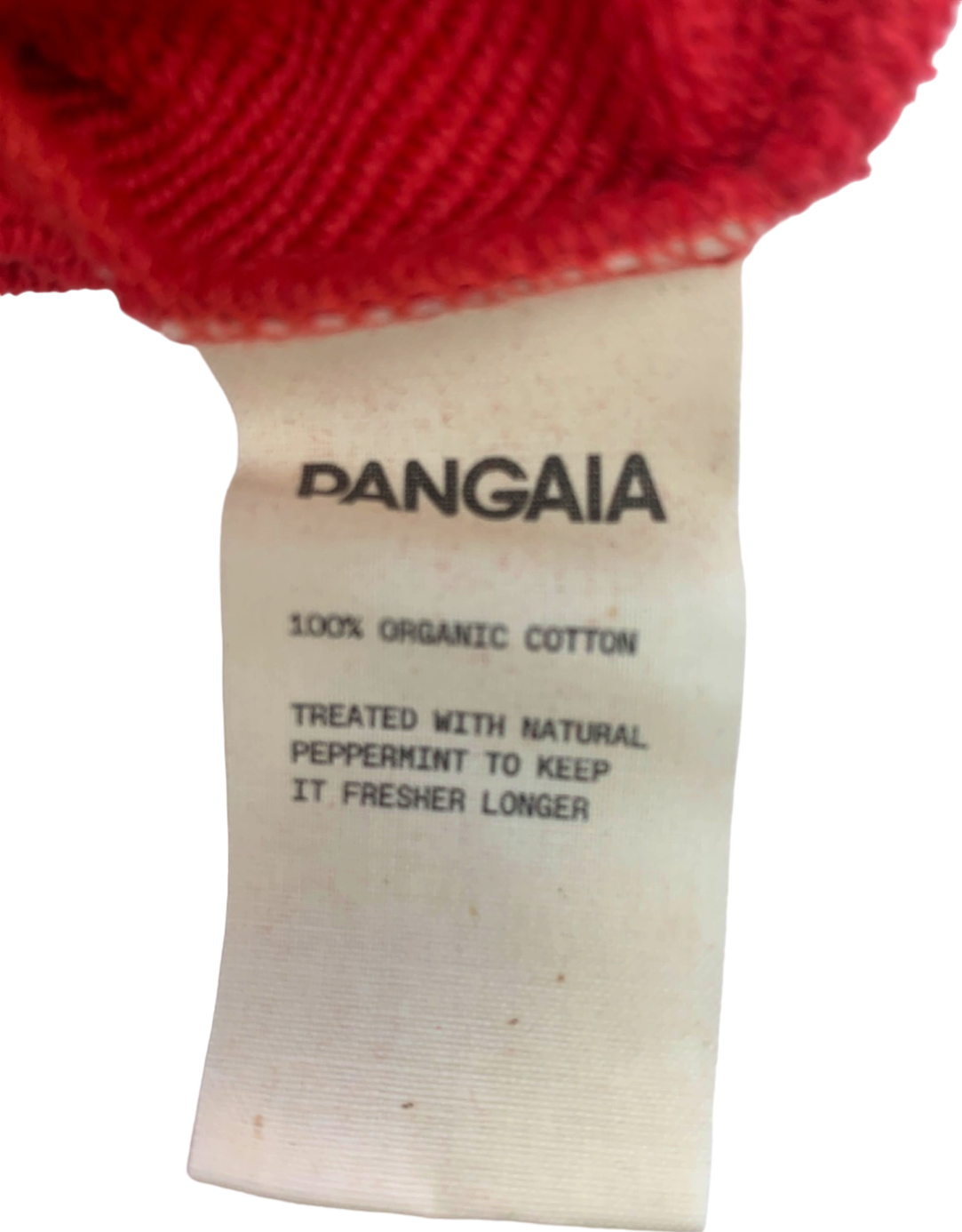 PANGAIA Apple Red Organic Cotton Hoodie S