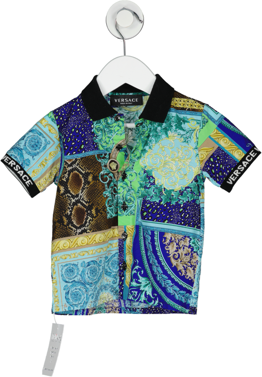 Versace Multicoloured Barococco Printed Shirt 18-24 Months