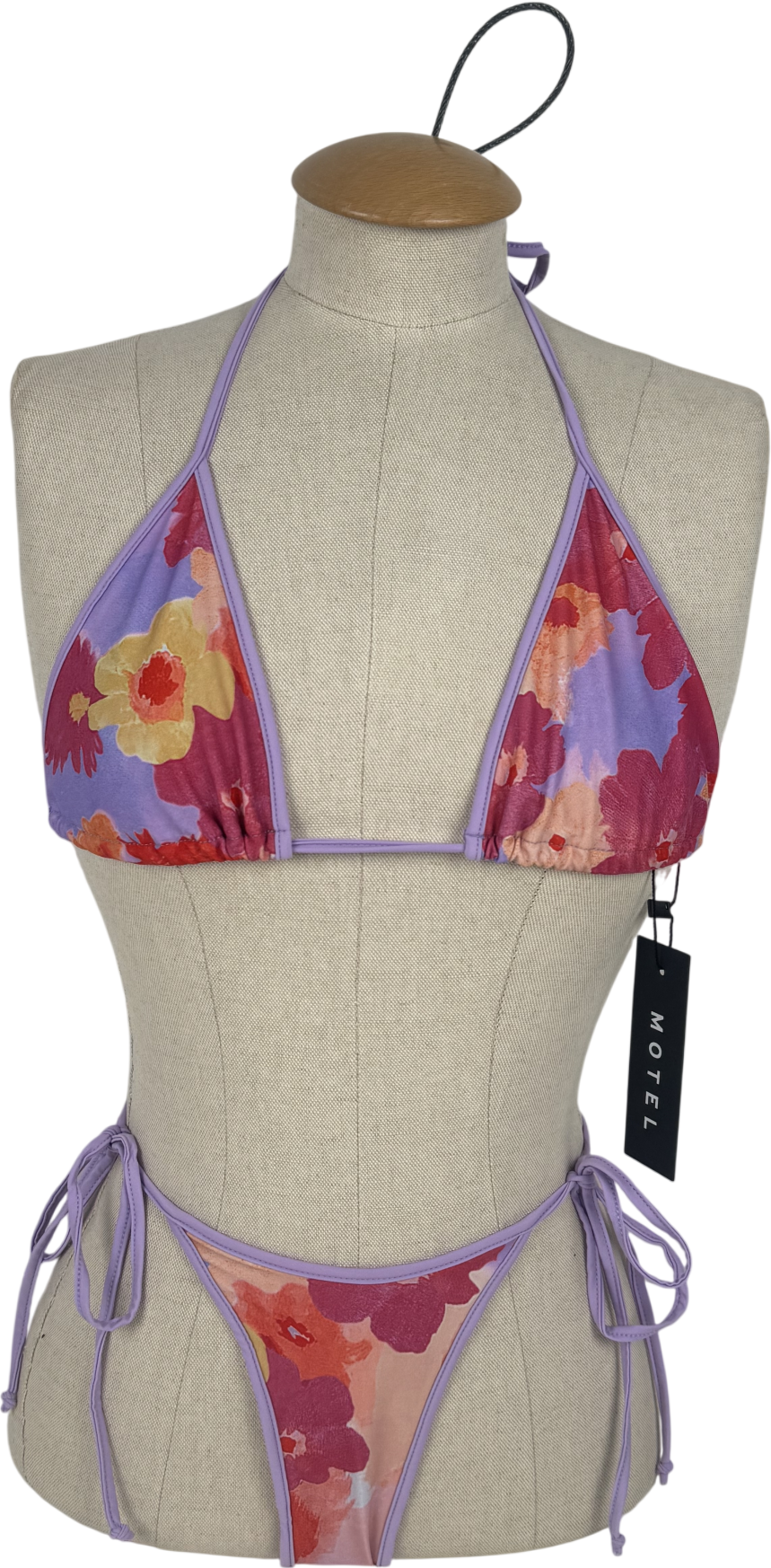 Motelrocks Purple Pami Bikini Set UK M