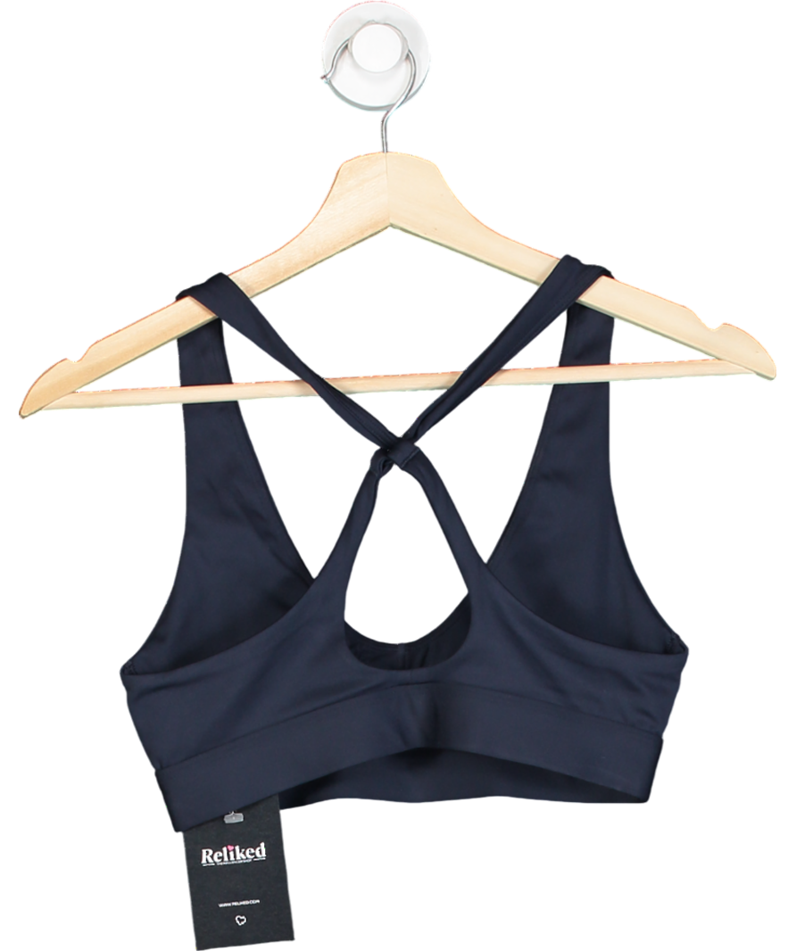 gymshark Blue Peek A Boo Sports Bra UK S