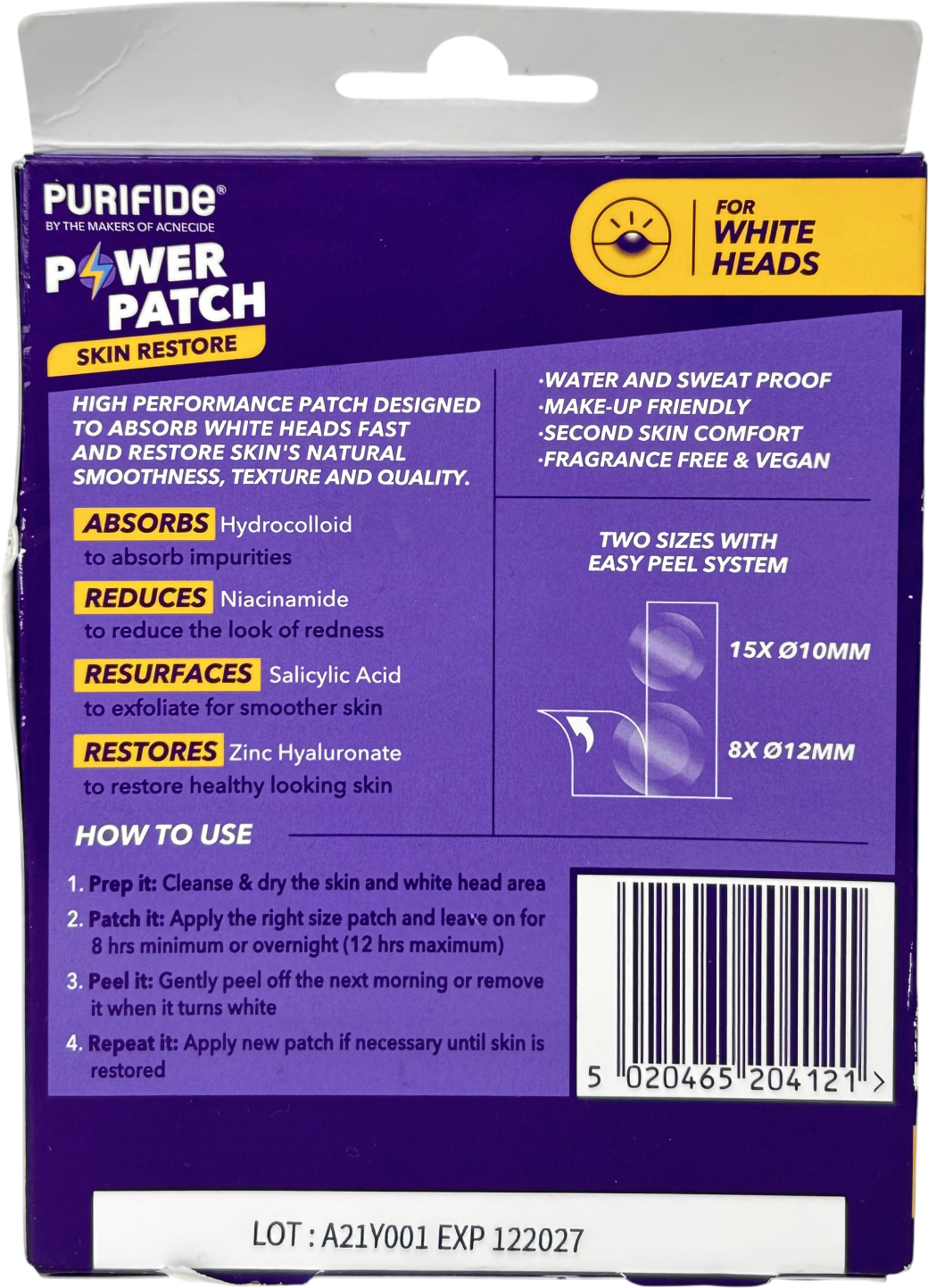 Purifide Restore Pimple Patches 23 invisible patches