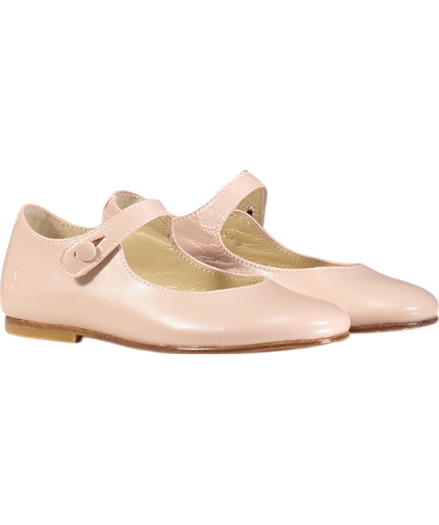 Bonpoint Pink Ella Leather Ballet Flats UK 9 EU 26.5 👼