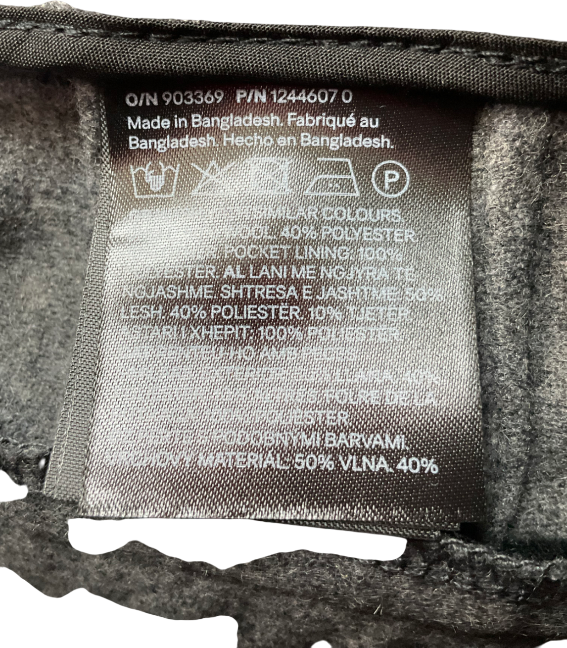 H&M Grey High-waisted Tailored Trousers UK 8