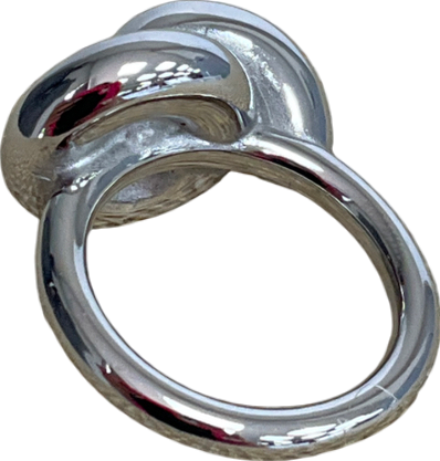 Metallic Donut Link Ring - Size O