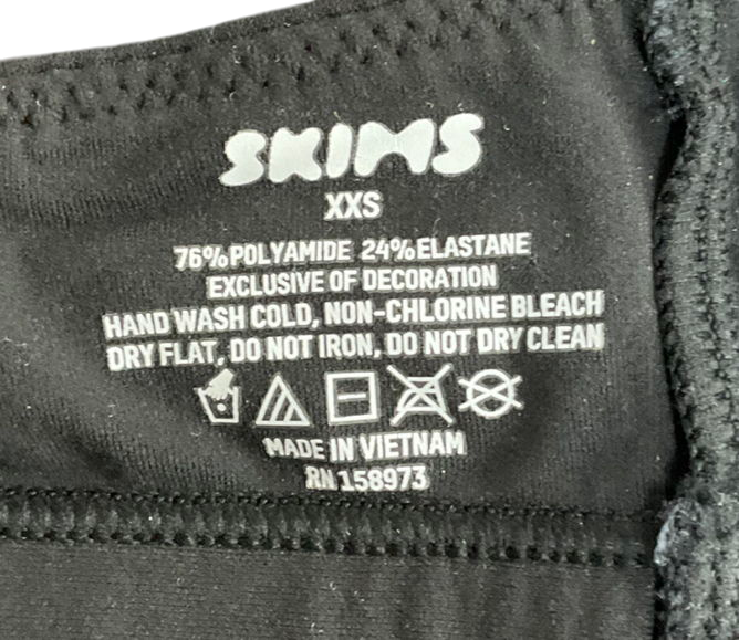 SKIMS Black Fits Everybody Scoop Bralette - Onlyx UK XXS