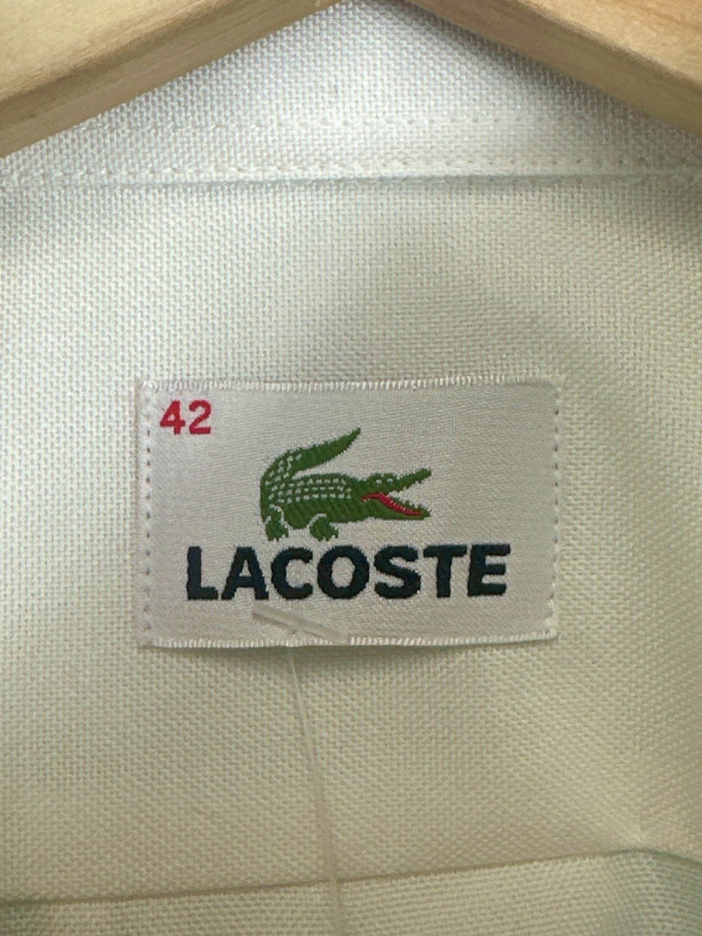 Lacoste White Short Sleeve Cotton Shirt UK XL