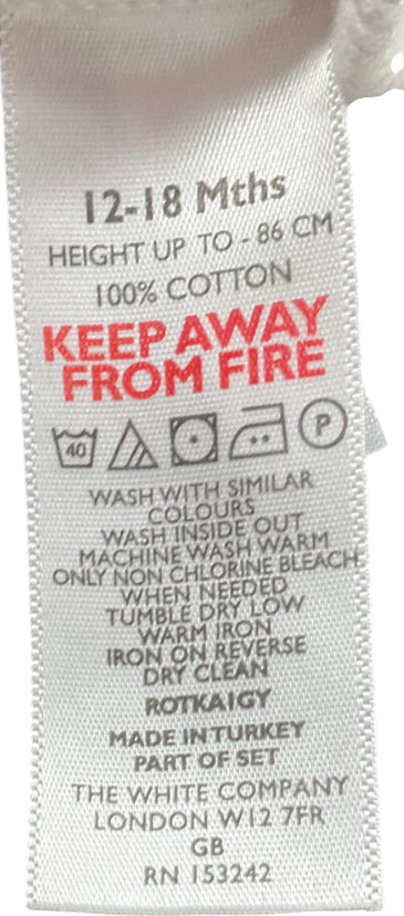 The Little White Company Rocket Ship Grey Jumper 12-18 Months