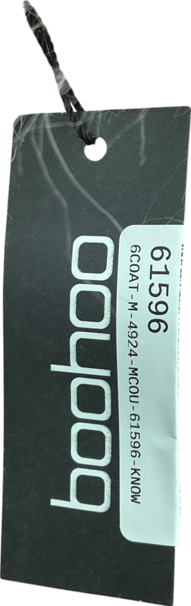 boohoo Black Faux Fur Trim Leather Jacket UK 10