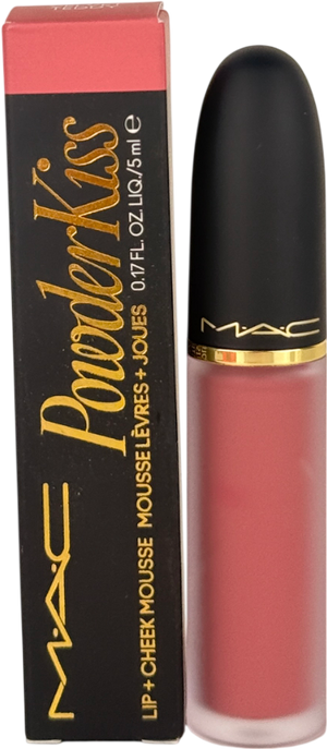 MAC Powder Kiss Lip + Cheek Mousse 959 Velvet Teddy 3.5G