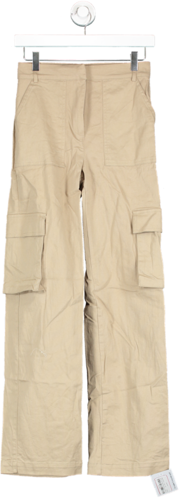Naked Wardrobe Cream Cargo Pants W34