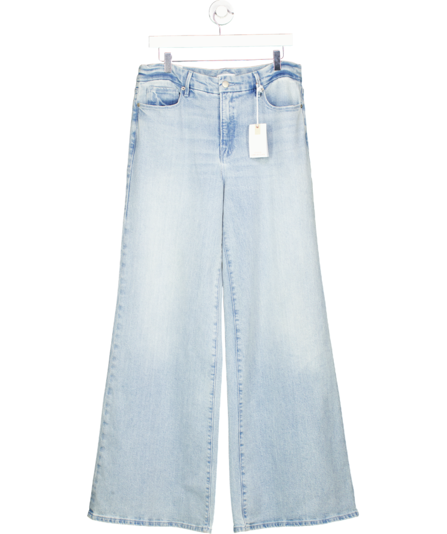 Good American Blue Good Waist Palazzo Jeans W32