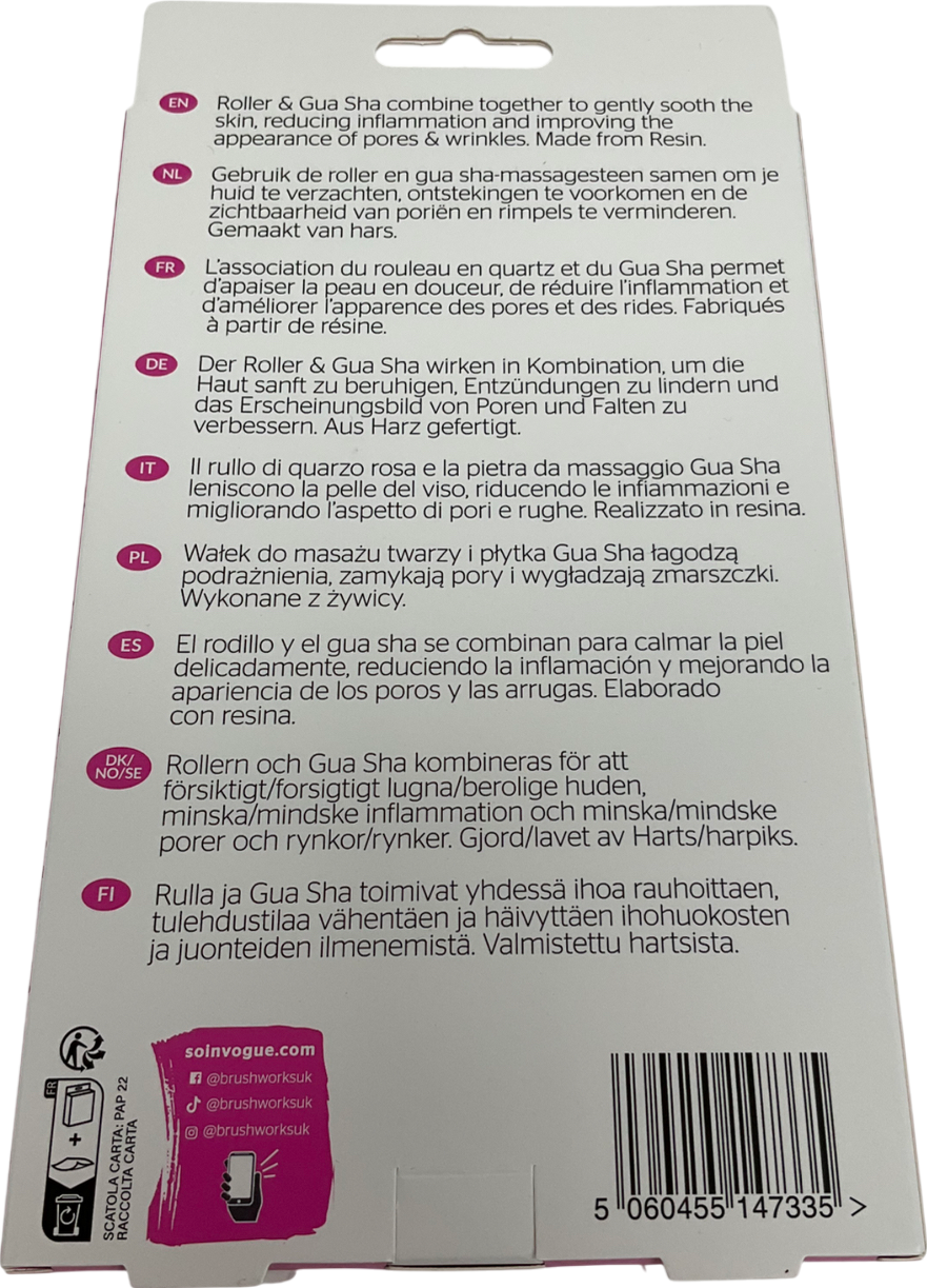 brush works Rose Resin Roller & Gua Sha One size