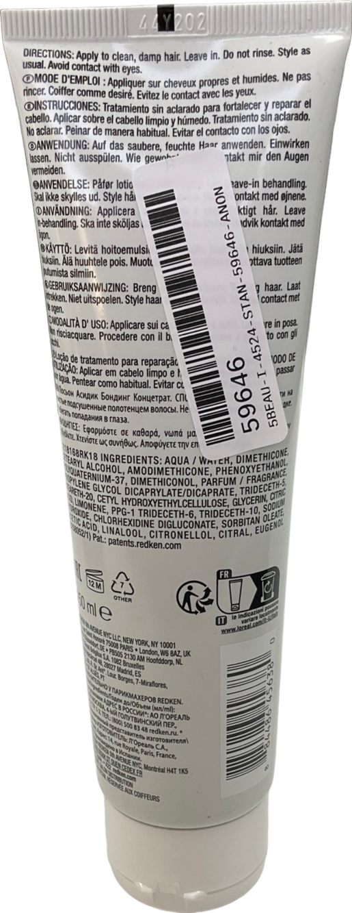 redken Acidic Bonding Concentrate Leave-in Treatment 150ml