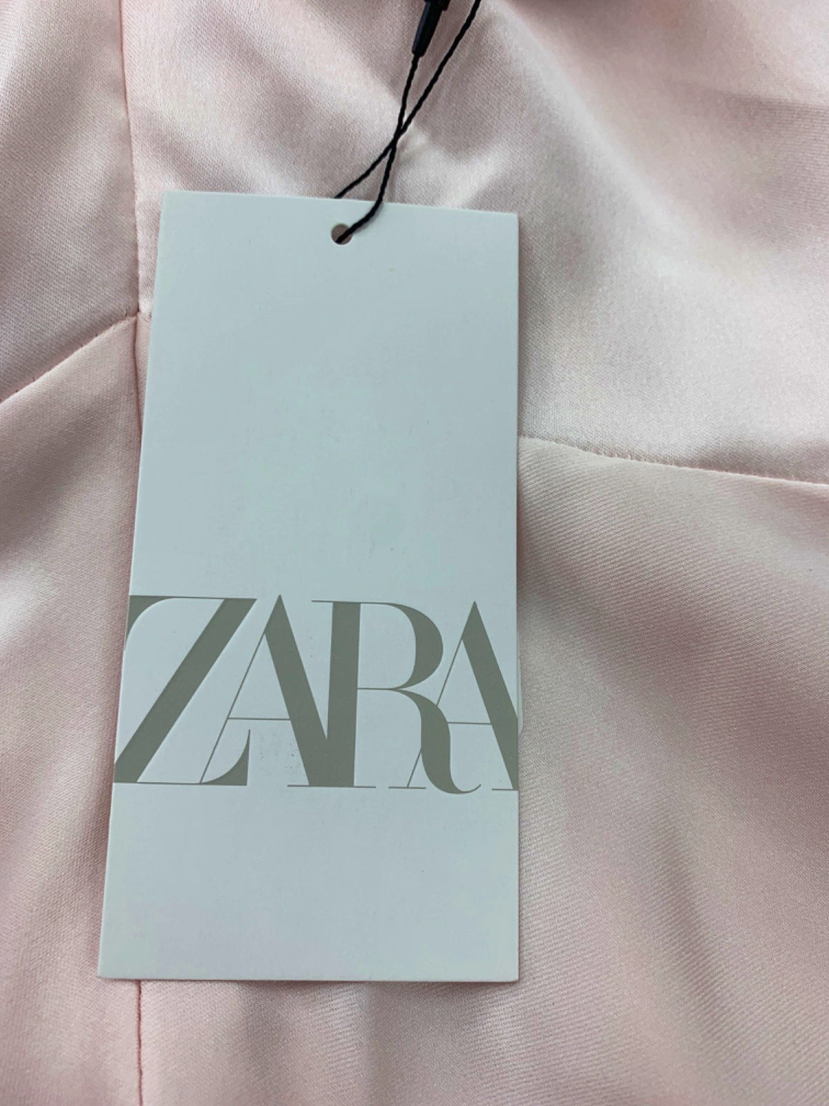 Zara Pink Satin Slip Dress XS